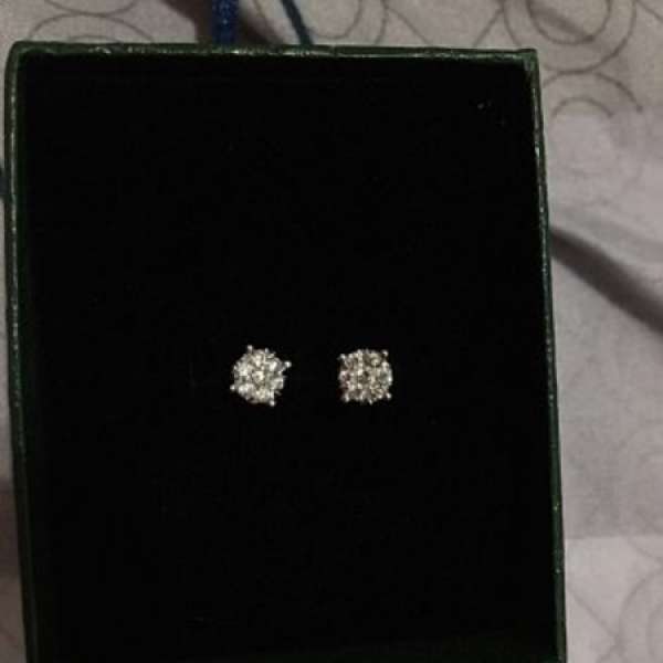 My Jewllery 愛飾珠寶 鑽石耳環  diamond earring-table 5.1mm  （鑽石14 粒共 0.3...