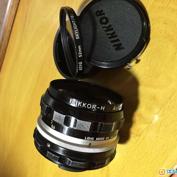 手動焦Nikkor 28mm f3.5 +罕有原庒鏡頭蓋