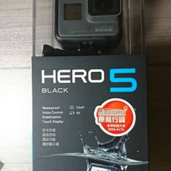 全新GoPro Hero 5 Black 4K 超高清攝像機 香港行貨