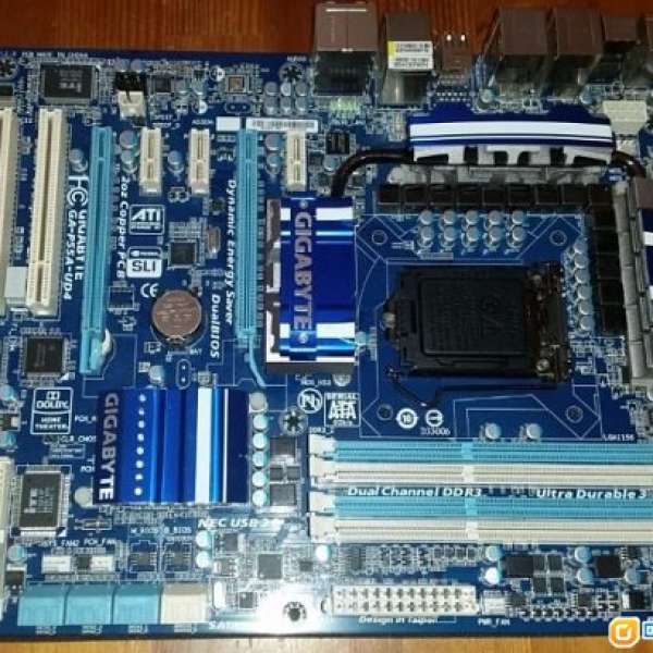 Gigabyte GA-P55A-UD4 底板( LGA1156, 12相電源設計)