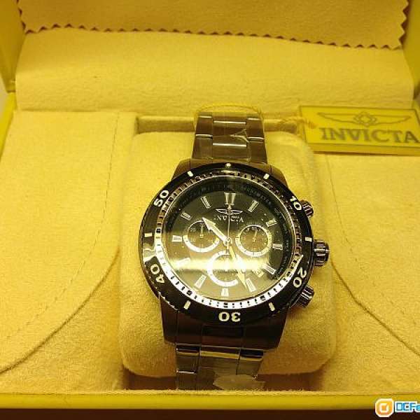 全新Invicta男裝不銹鋼計時手錶