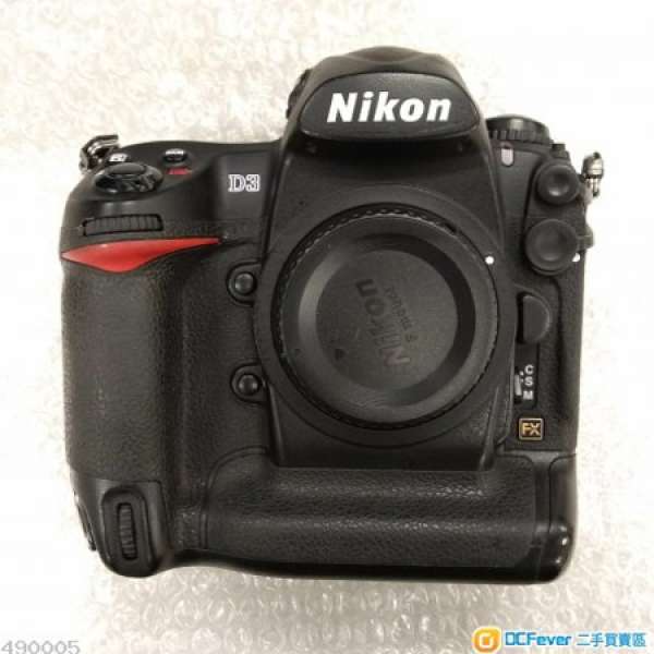 Nikon D3 淨機身 - 90%新，2 原廠電 ，送 Sandisk  Extreme 16GB CF