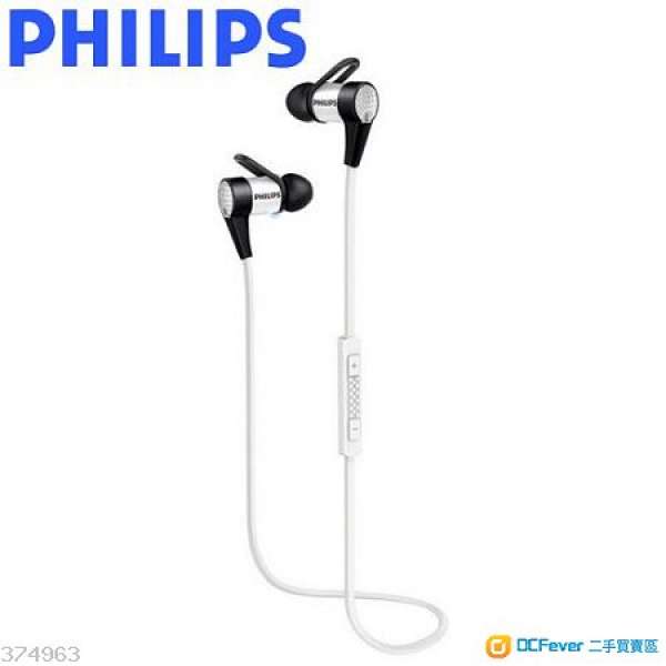 Philips 飛利浦 SHB5800 無線藍牙耳機麥克風 白98%new