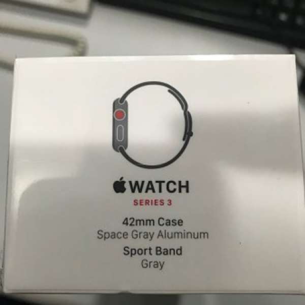 全新aos單 Apple Watch Series 3 LTE 42mm (GPS + Cellular) 太空灰 Space Gray