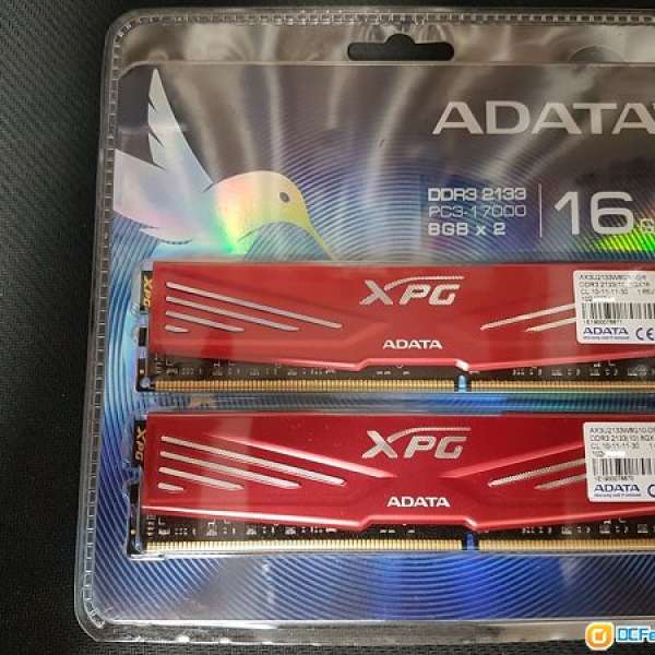 聯強行貨終生保 Adata XPG Xtreme DDR3 2133 CL-10 8GB X2 kit