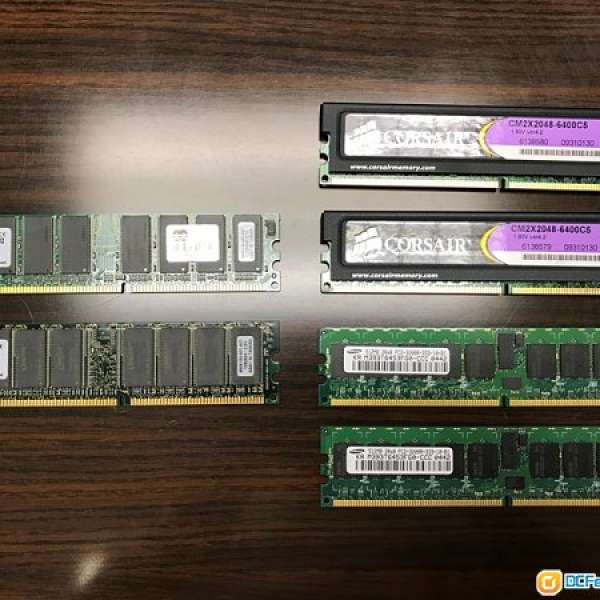 DDR2 2G x2, 512k x2 and DDR Ram 512k x2