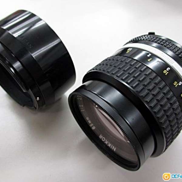 Nikon 85mm F2 玻璃鏡 少有酒红色coating