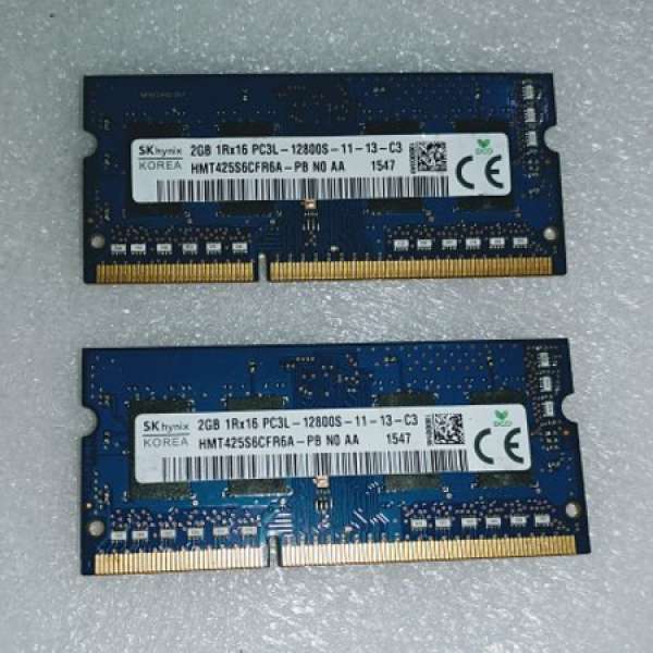 SKhynix KOREA 2GB x2 DDR3L 1.35V HMT425S6CFR6A-PB DDR3L 1600MHz