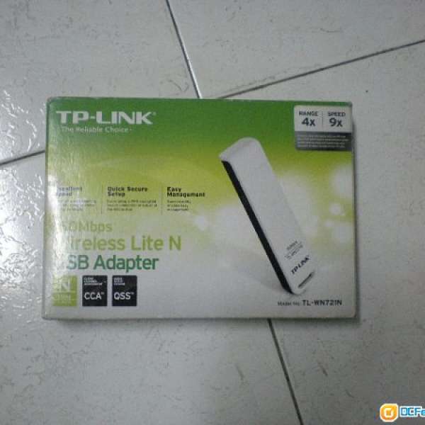 80% 新 TP-LINK 150bps wireless Lite N usb adapter