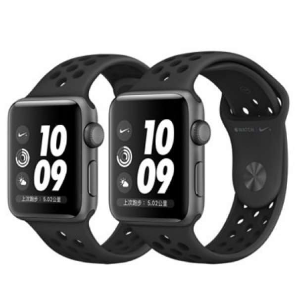 全新Apple Watch Nike+ S3 (GPS+Cellular) 38mm 太空灰配黑色 Nike 運動錶帶