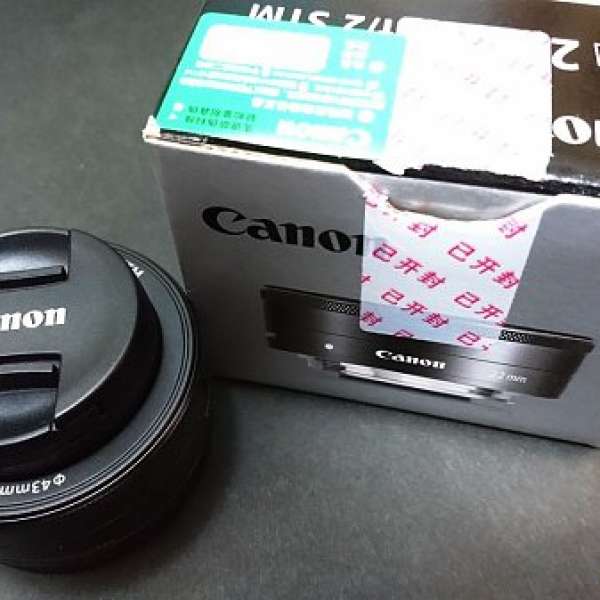 Canon EF-M 22mm f/2 STM 黑色 餅鏡