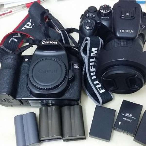 Canon 40D&Fujifilm S100 fs