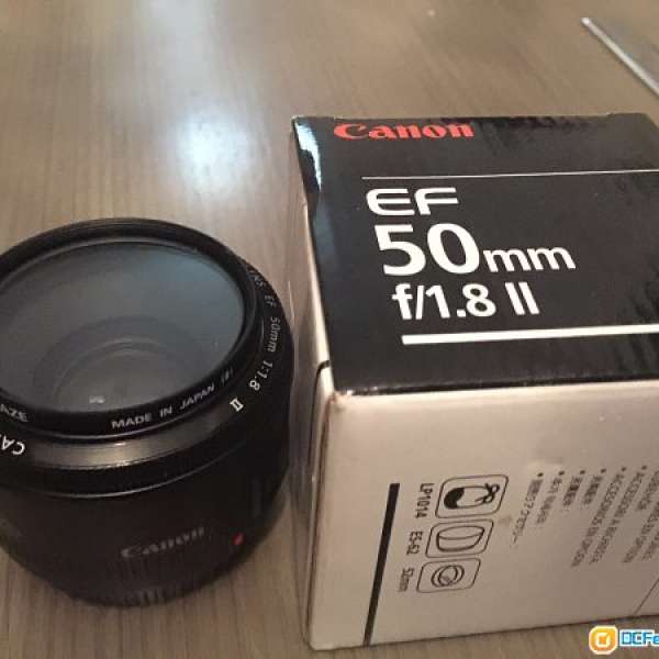 90% NEW Canon EF 50mm f1.8 II Lens