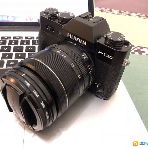 黑 Fujifilm X-T20 連 18-55mm鏡頭