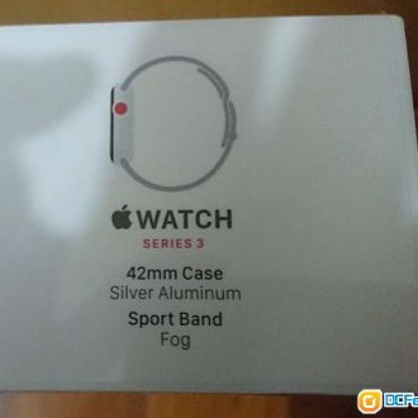 全新未開封 Apple Watch Series 3 (GPS+Cellular) Silver Aluminum 42mm