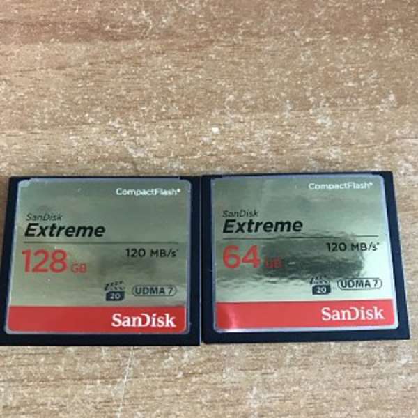 放 二手 Sandisk Extreme CompactFlash 120mb 128gb 64gb CF 卡