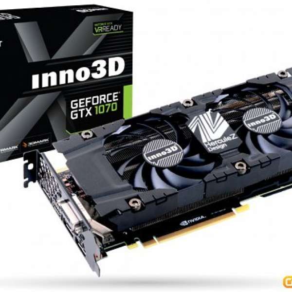 Inno3d GeForce GTX 1070 X2 (twin fan) 日聲保養 顯示卡