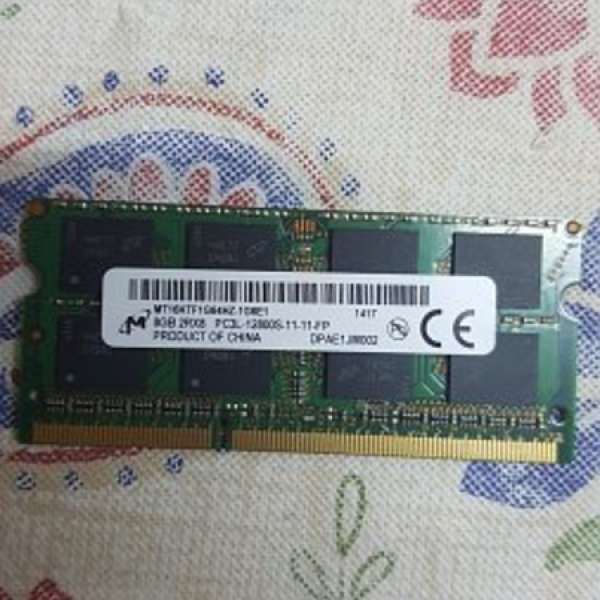 出售兩條二手 8g notebook ram (升級拆出，百份百可以正常使用)