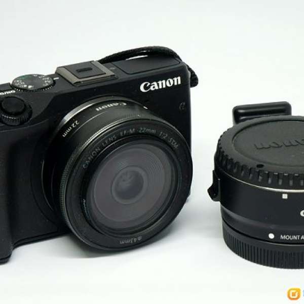 Canon EOS M3 + M22 + EF 接環