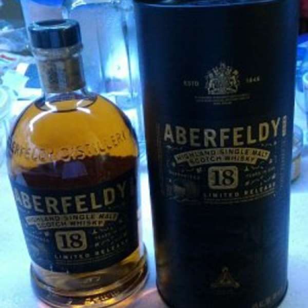 Aberfeldy 18 year old single malt whisky 1000ml