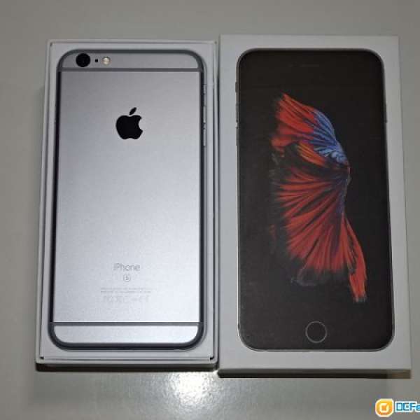 99新 無花崩 iPhone 6S Plus 大機 128GB,太空灰,港行ZP 功能正常,電池極好 全套新...