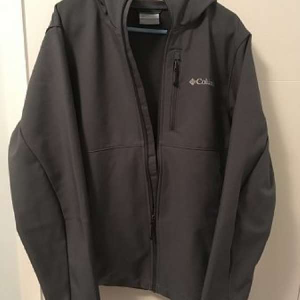 Columbia Softshell Jacket 防風防水軟殼男裝連帽外套 灰藍色