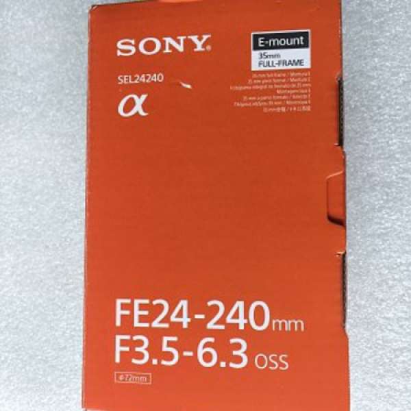 Sony SEL FE24-240mm F3.5-6.3 OSS E-mount