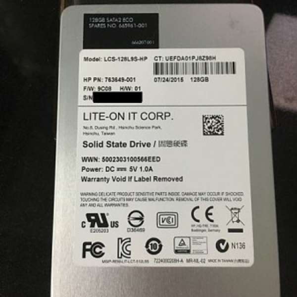 99.9% New LITE-ON 128GB SSD