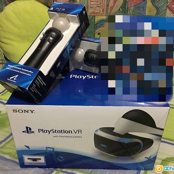 放~9成新行貨 PS VR Full set VR x1, Cam x1, PS Move x2, 遊戲x1 全部有盒，可用S...