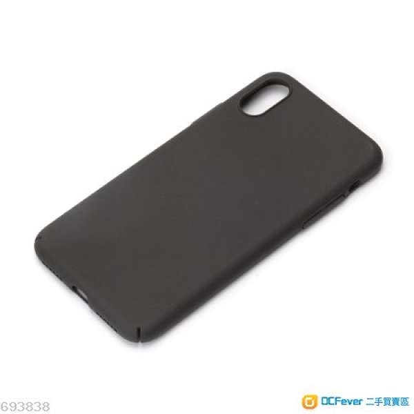 iPhone X 超薄橡膠黑色聚碳外殼