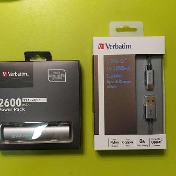 Verbatim USB-C and 2600 power bank