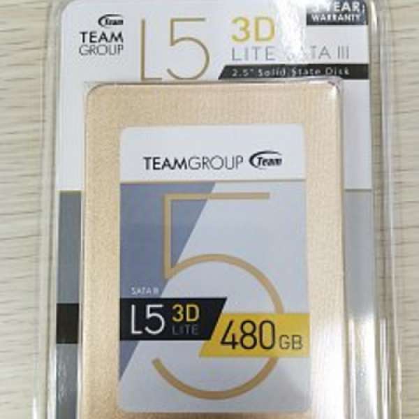 全新 美水 Team Group L5 LITE 3D 2.5" 480GB SSD