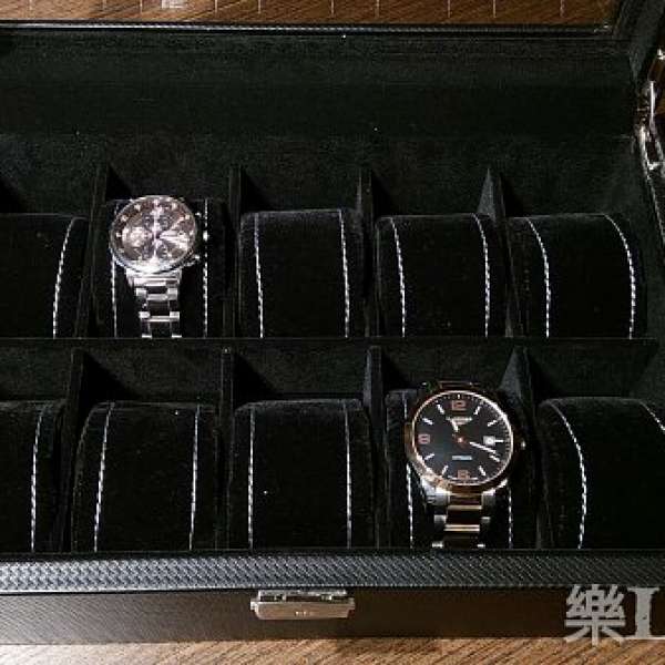 十隻裝鑽石紋高清玻璃錶盒