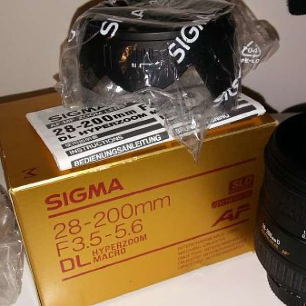 (壞) Sigma 28-200mm F3.5-5.6 AF marco DL SLD aspherical IF (零件)