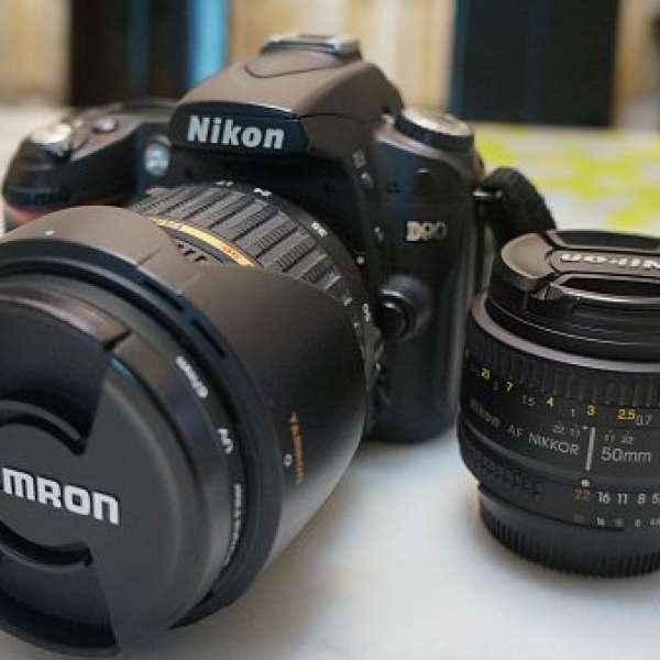 Nikon 90D 送兩支鏡 17-55mm & 50mm (85% NEW)