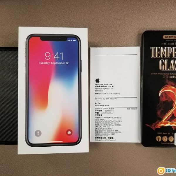 99% 新 Iphone X 256gb 黑色 全套 行貨有單 無花