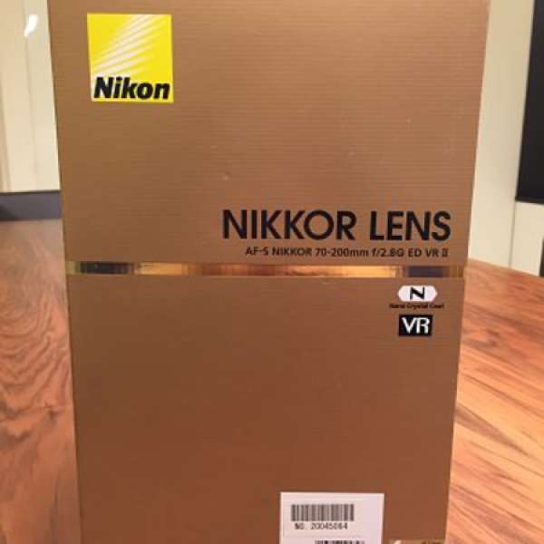 90 % new Nikon AF-S NIKKOR 70-200mm f/2.8G ED VR II