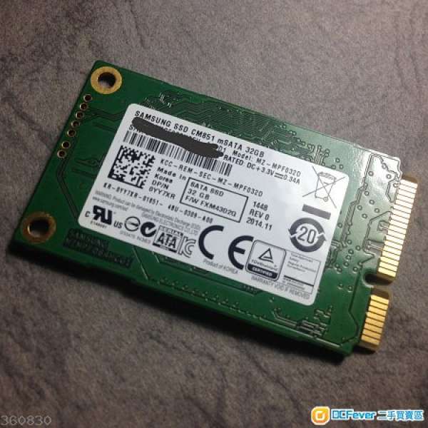 Samsung msata SSD 32GB