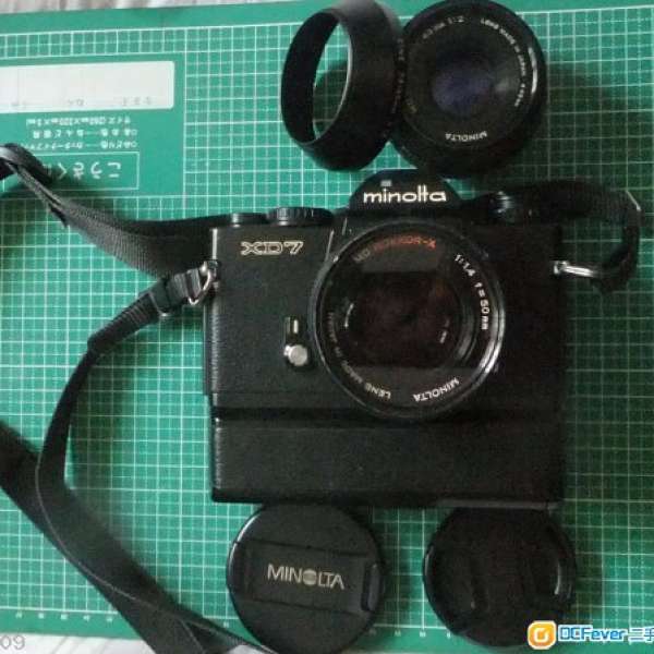 Minolta XD7 with 45mm and 50mm X-rokkor lens