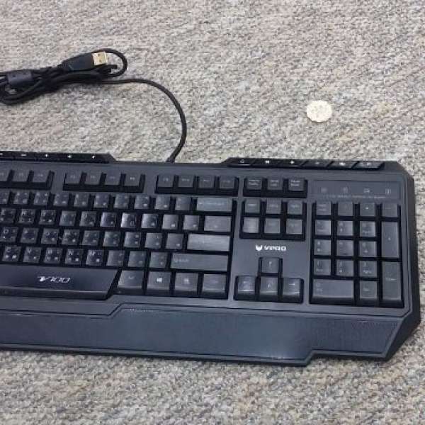 rApoo v100 黑色 電腦 中文 USB 鍵盤