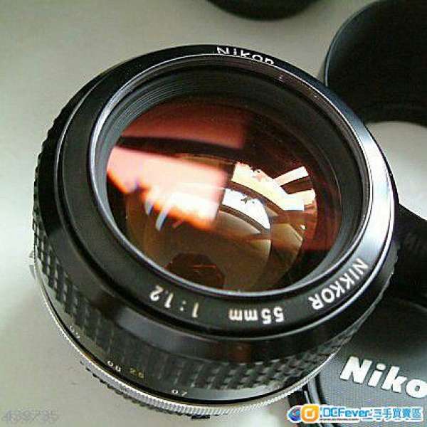 Nikon 55mm F1.2 原廠 Ai 酒紅色coating DF D810 D610合用