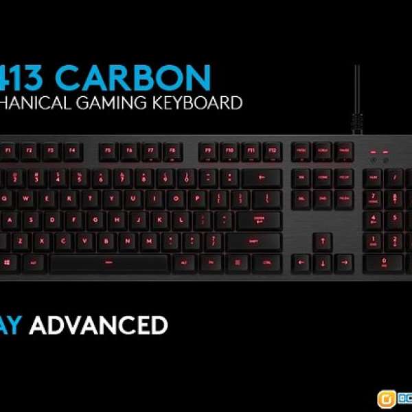 全新 羅技 Logitech G413 Carbon Gaming Keyboard 機械鍵盤
