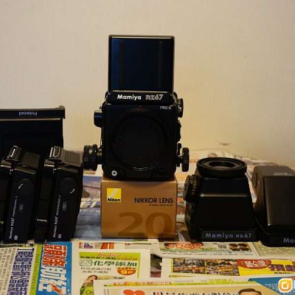 Mamiya RZ 67 Pro ll 95新，少用，3片盒，4支鏡頭，一大 套