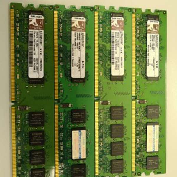 4條DDR2 667 RAM 1G Kingston