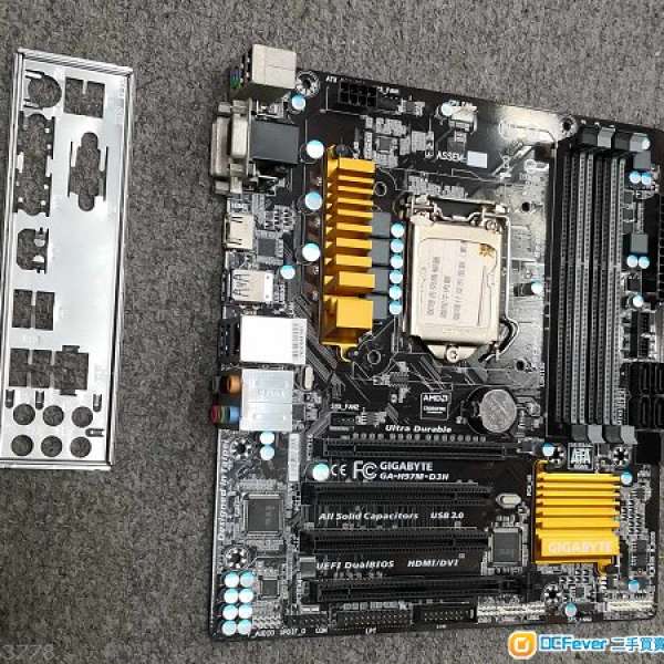 Gigabyte GA-H97M-D3H Intel H97 mATX 底板 (Socket 1150)