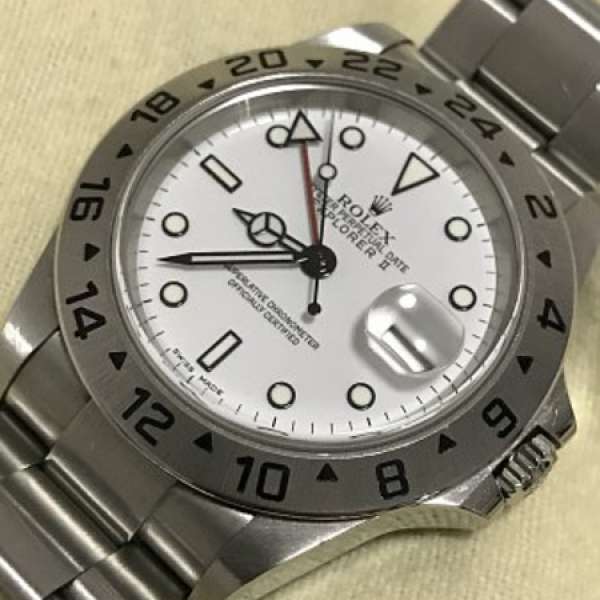 勞力士 ROLEX EXPLORER II 16570 白面 淨錶F頭