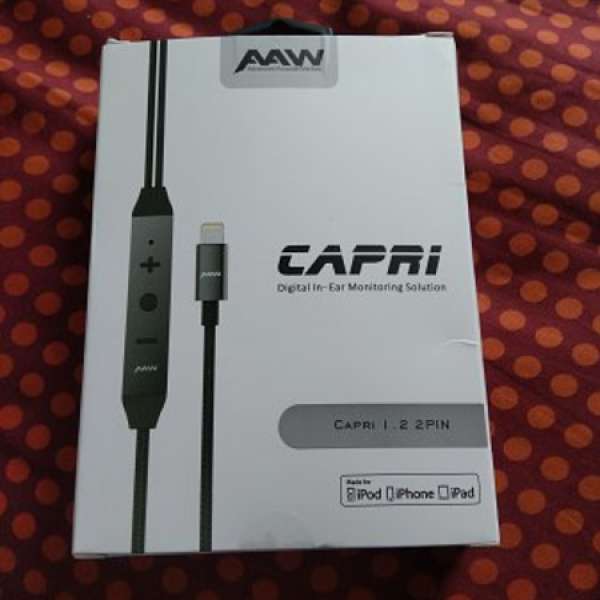 AAW Capri Earphone Cable with Hi-Res DAC 耳機線 lightning 2 pin