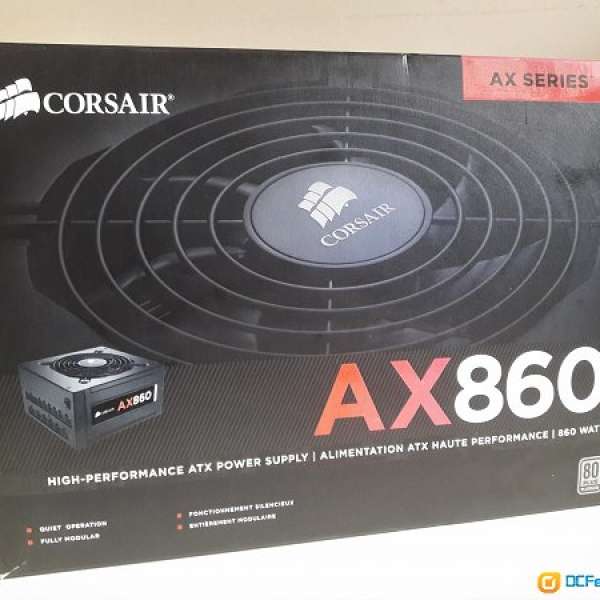 CORSAIR Series AX860(80 PLUS PLATINUM 860W Full Modular 火牛)行貨