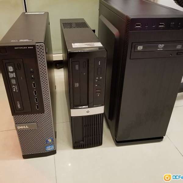 3部電腦出售：DELL PC / HP PC / ASUS PC