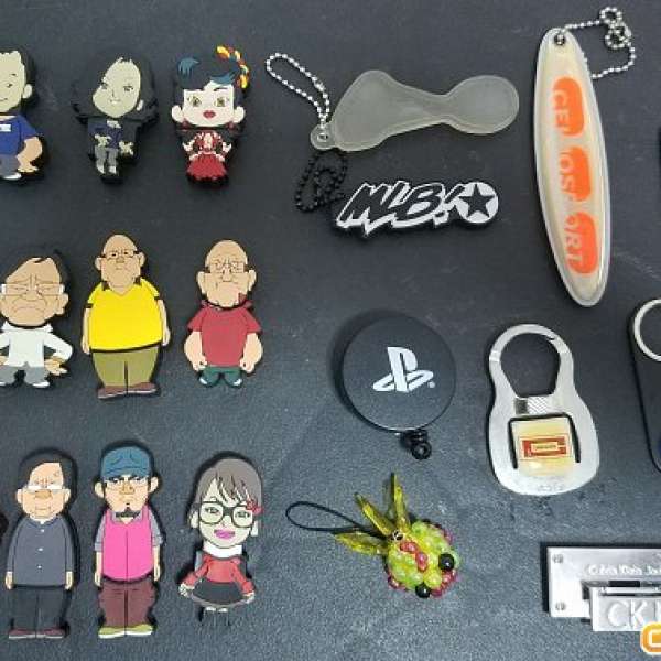 共24件 Q版人形玩具 裝飾 徽章 鑰匙扣 吊墜 收藏品 Keychain Badge Toy Collectibl...